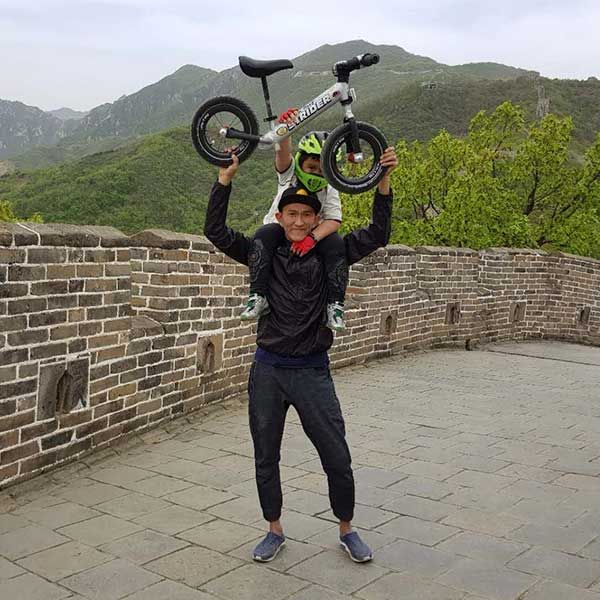 China - Great Wall and Strider bike