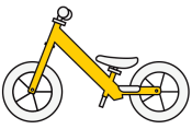 Illustration of Strider 12 Sport balance bike